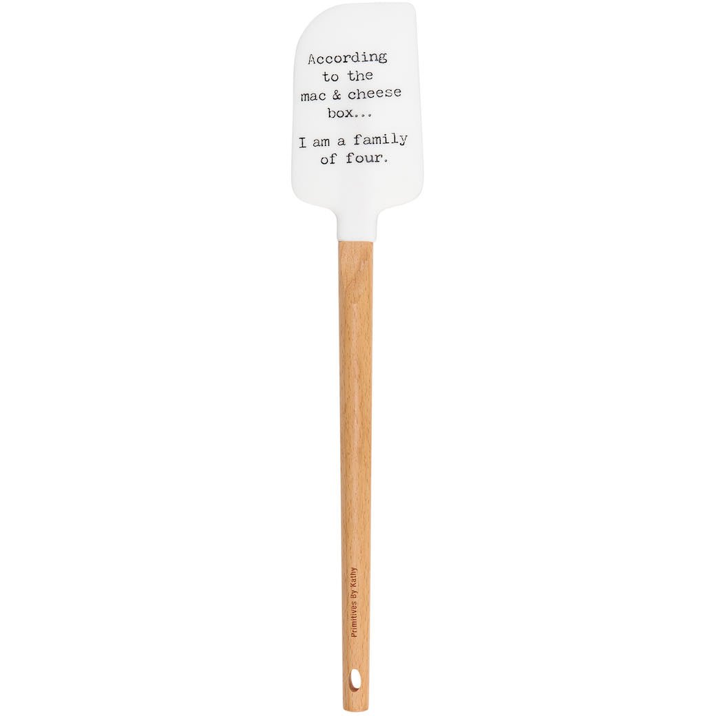 According to the Mac & Cheese Box I am a Family of Four Silicone Spatula - Marmalade Mercantile
