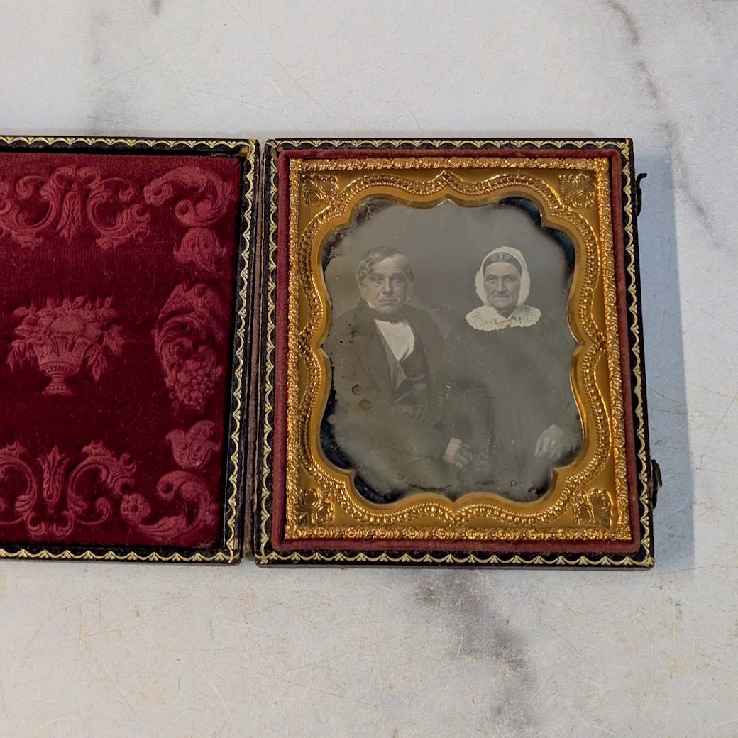 Antique Daguerreotype Image of Man & Woman - Marmalade Mercantile