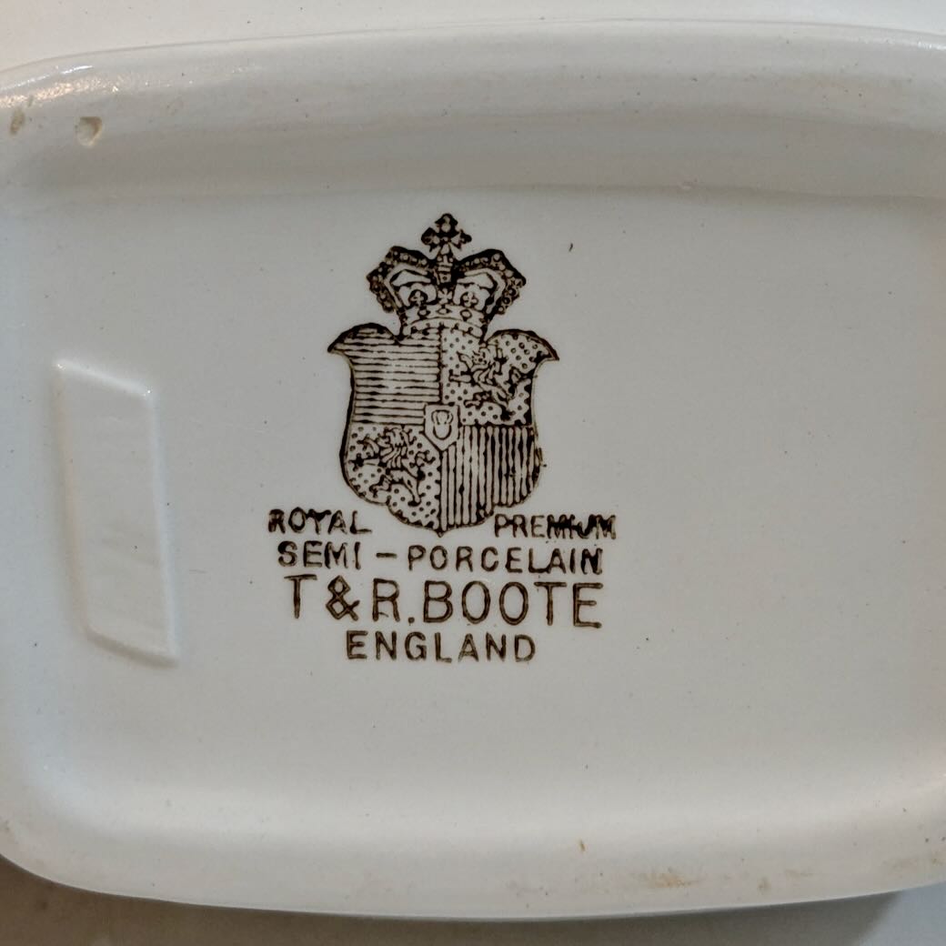 Antique English Ironstone Tea Pot TR Boote - Marmalade Mercantile