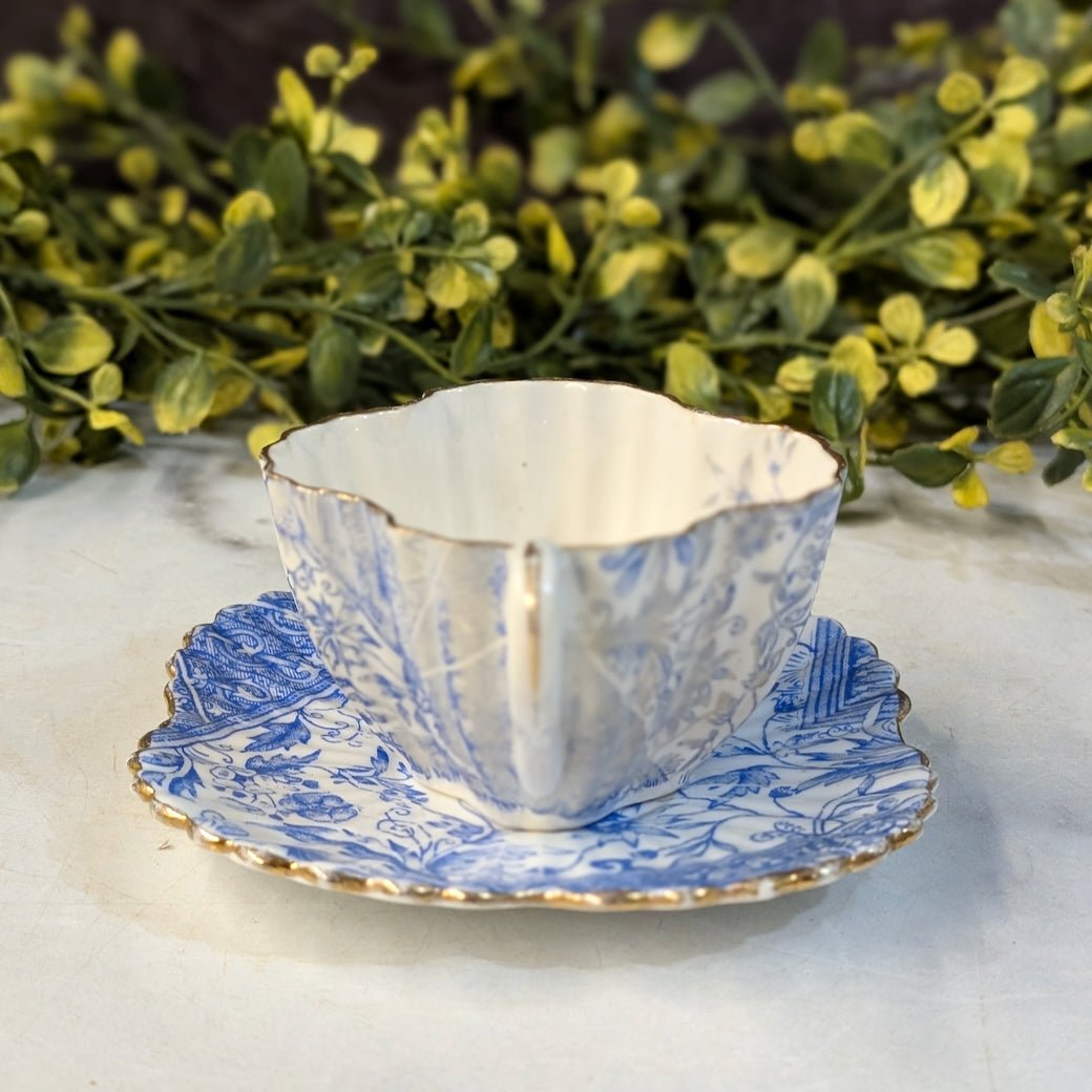Antique Wileman Foley Staffordshire Demitasse Cup &amp; Saucer&nbsp; - Marmalade Mercantile