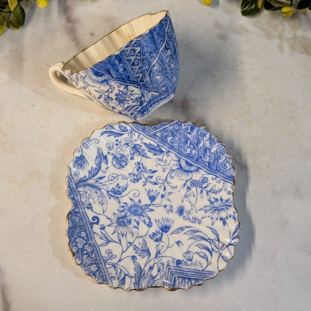 Antique Wileman Foley Staffordshire Demitasse Cup &amp; Saucer&nbsp; - Marmalade Mercantile