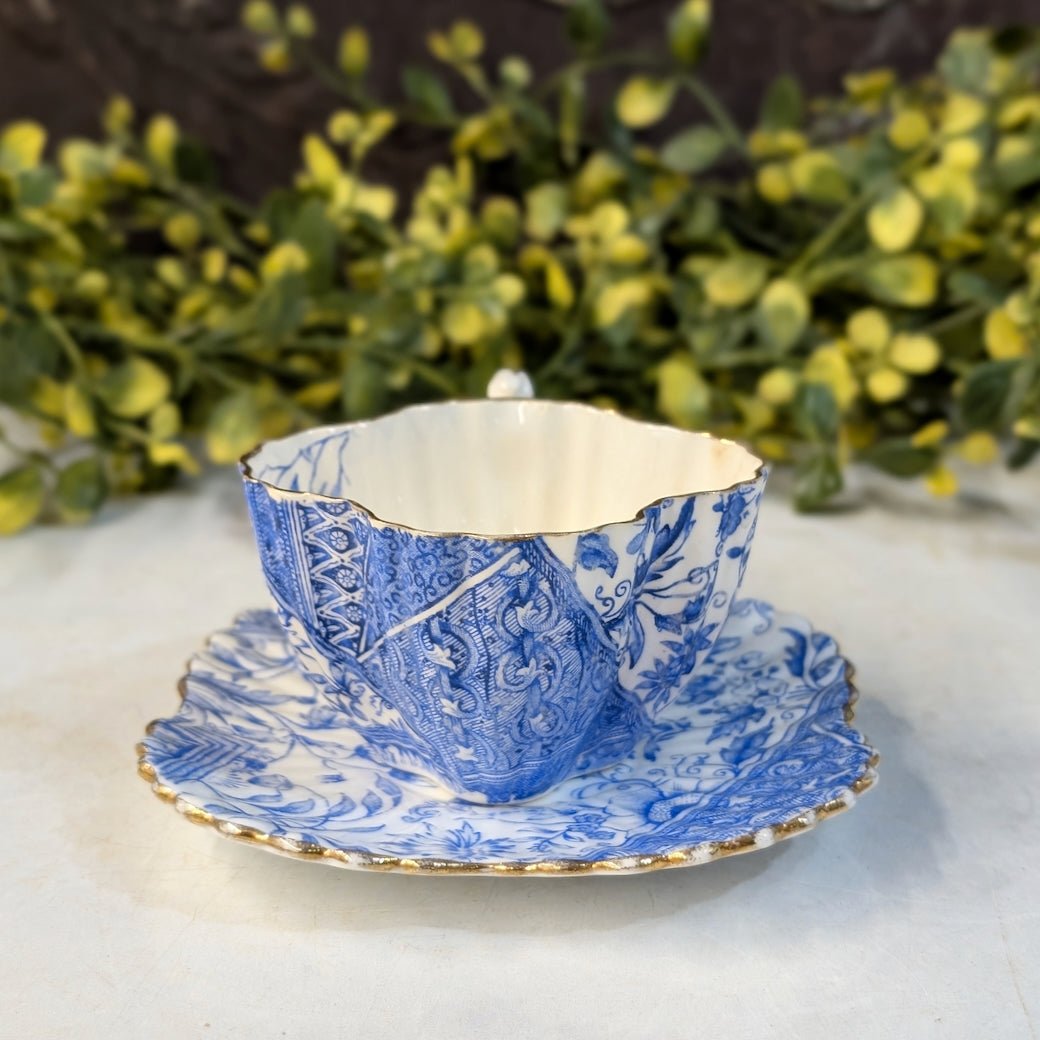 Antique Wileman Foley Staffordshire Demitasse Cup &amp; Saucer&nbsp; - Marmalade Mercantile