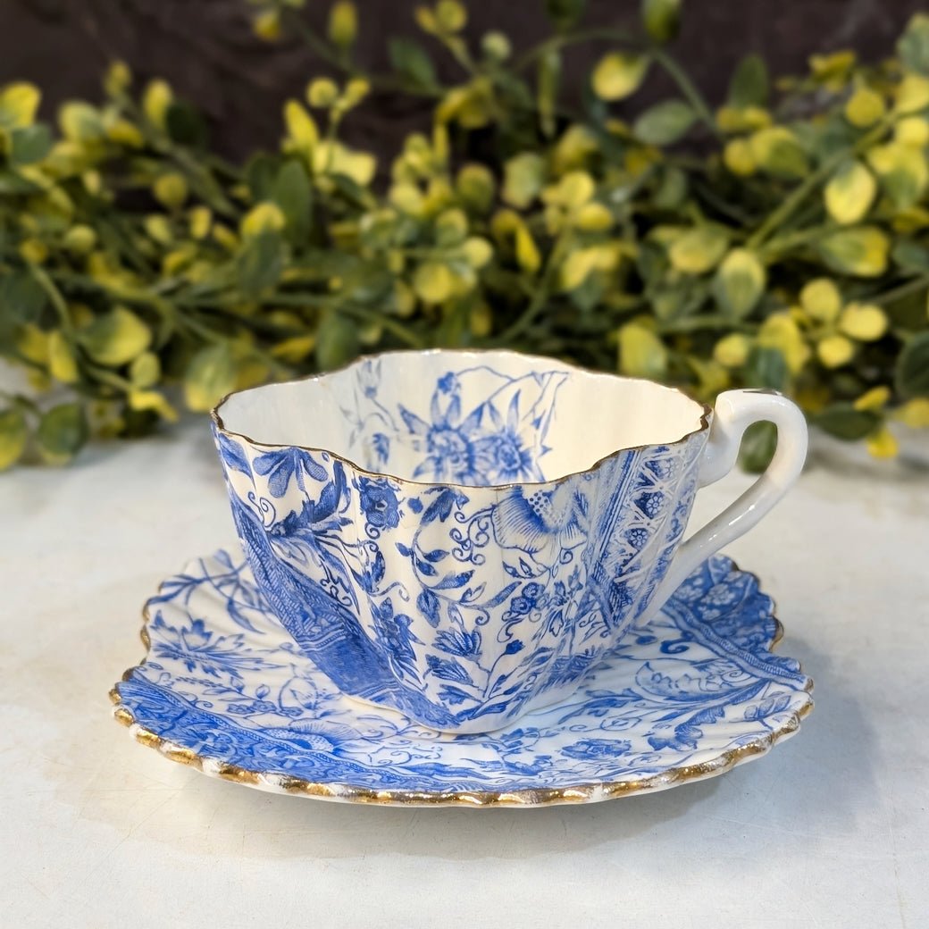 Antique Wileman Foley Staffordshire Demitasse Cup &amp; Saucer&nbsp; - Marmalade Mercantile