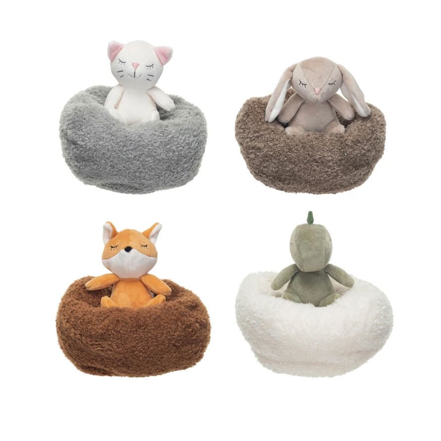 Baby Plush Critters with Bean Bag CHOICE of Style - Marmalade Mercantile