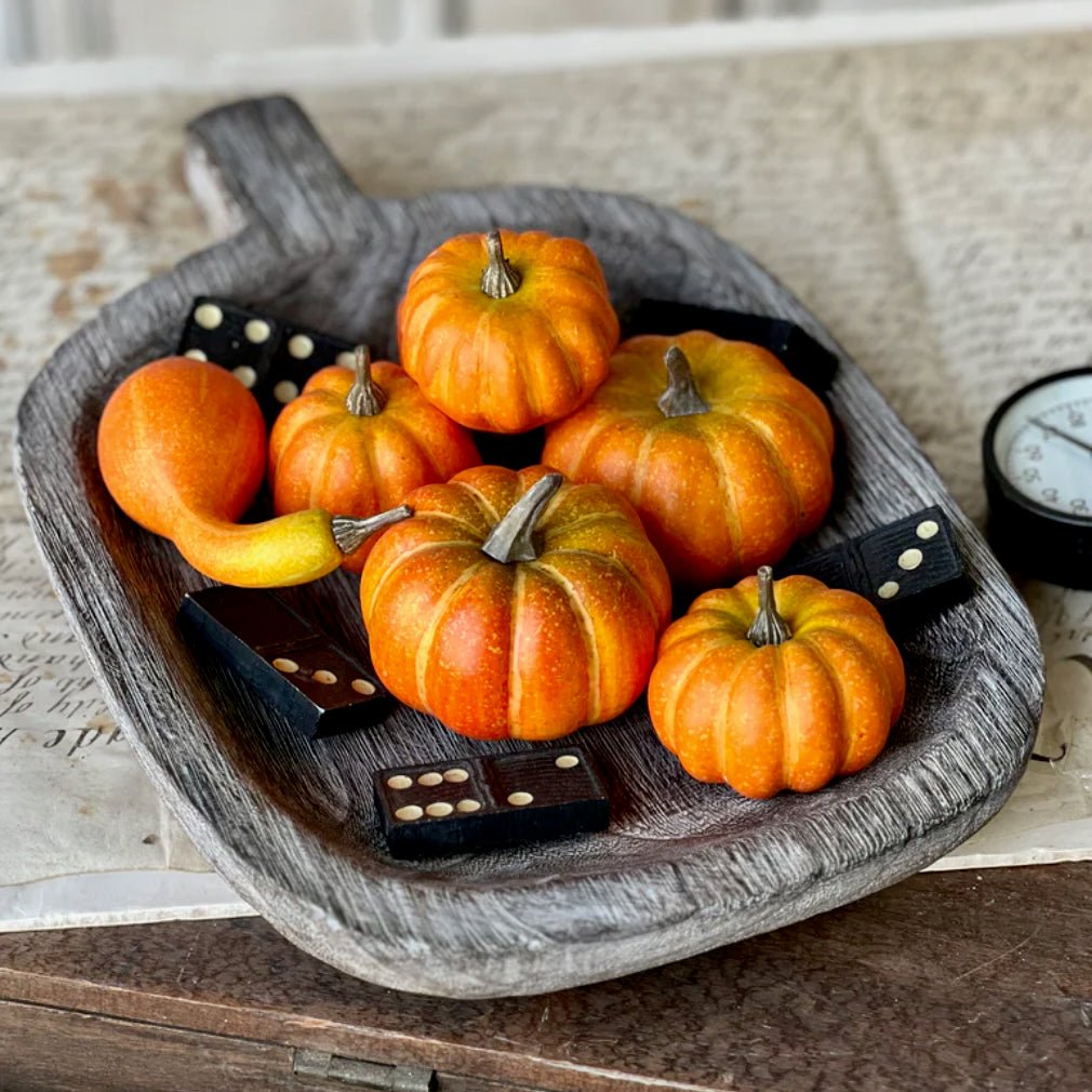 Bagged Set of Seven Mini Forever Hooligan Pumpkins & Gourds - Marmalade Mercantile