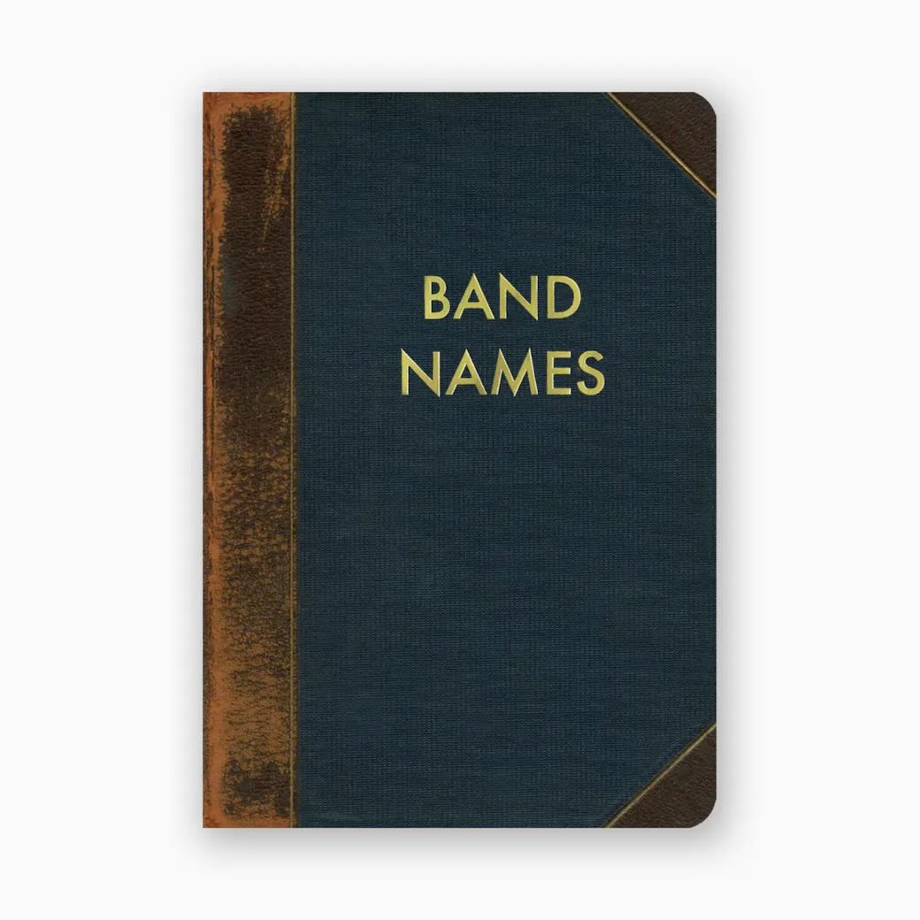 Band Names Pocket Notebook Journal - Marmalade Mercantile