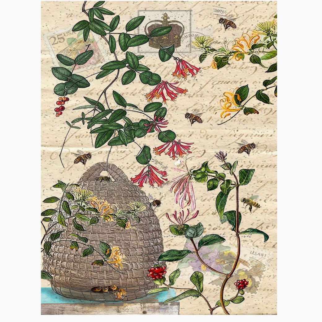 Bee Skep Queen Bee Flour Sack Towel - Marmalade Mercantile