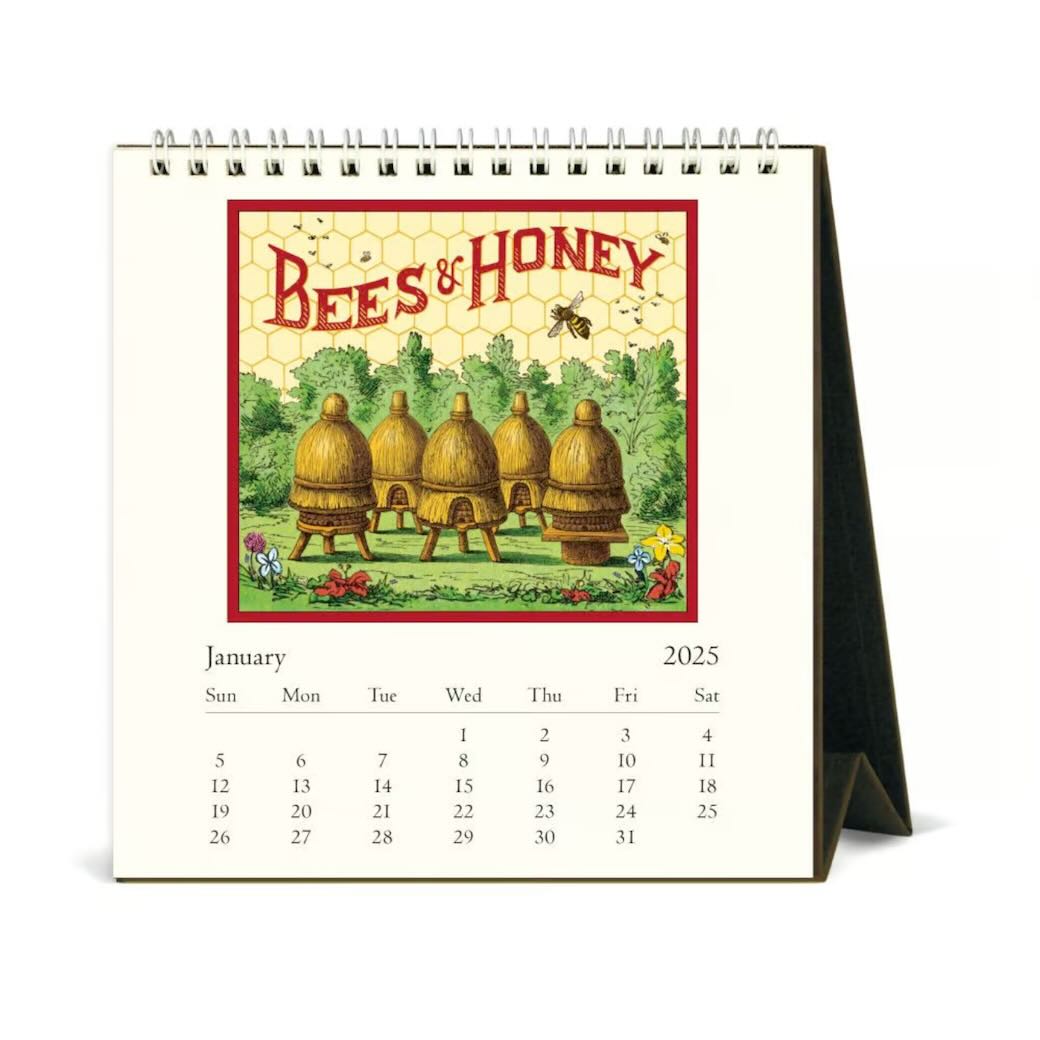 Bees and Honey 2025 Desk Calendar Marmalade Mercantile