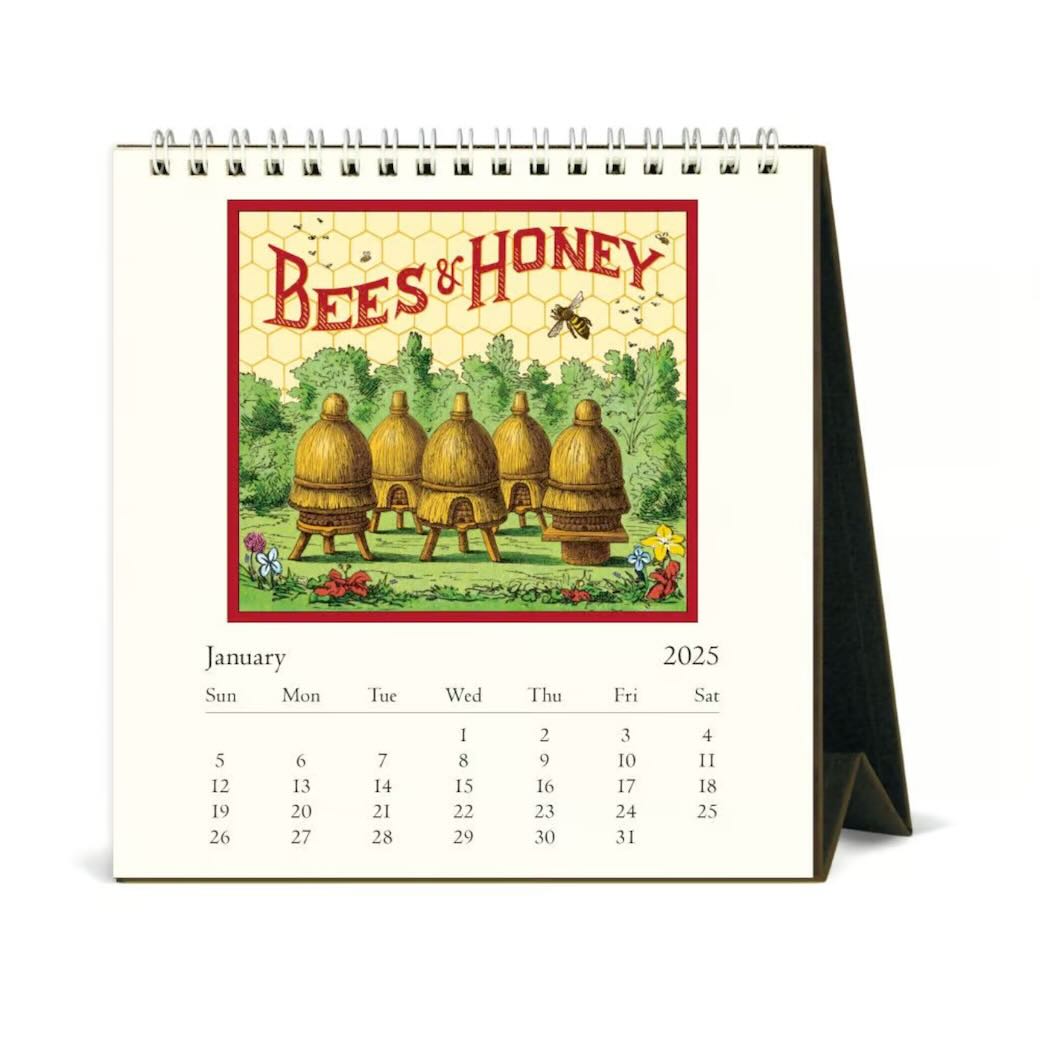 Bees and Honey 2025 Desk Calendar - Marmalade Mercantile