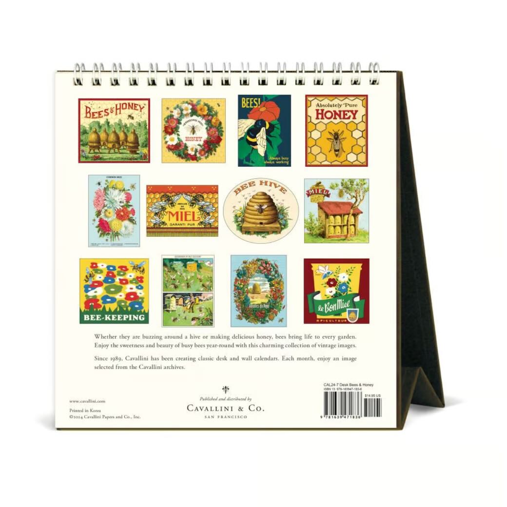 Bees and Honey 2025 Desk Calendar - Marmalade Mercantile