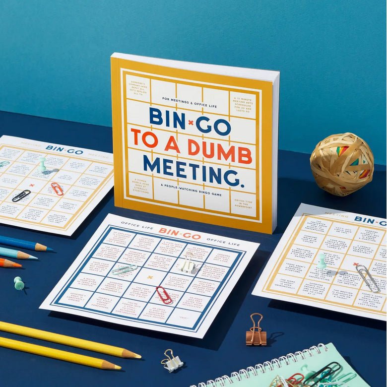 Bin - Go To A Dumb Meeting Bingo Book - Marmalade Mercantile
