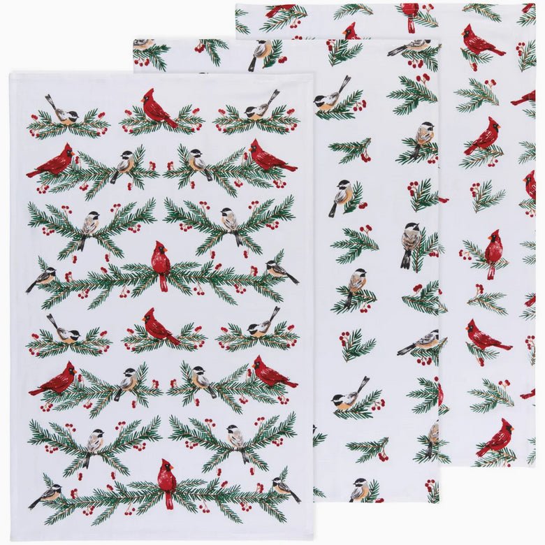 Birds & Boughs Baker's Floursack Dishtowels Set of 3 - Marmalade Mercantile