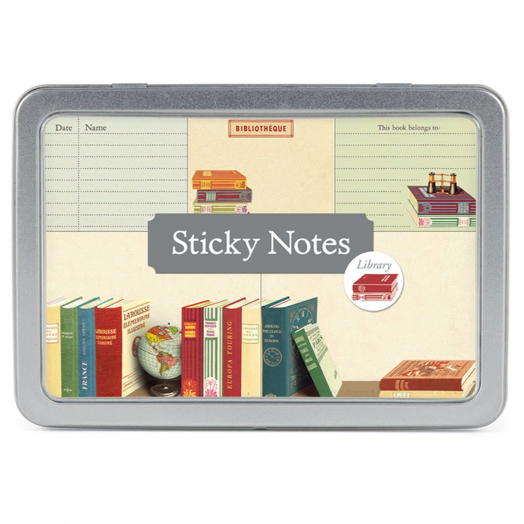 Boxed Set of Assorted Library Books Sticky Notes - Marmalade Mercantile