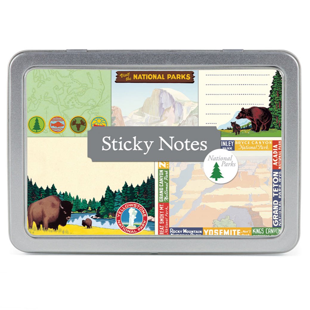 Boxed Set of Assorted National Parks Sticky Notes - Marmalade Mercantile