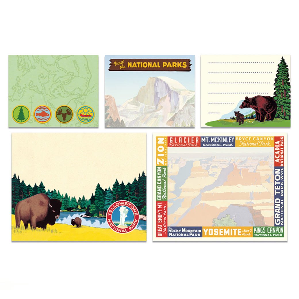 Boxed Set of Assorted National Parks Sticky Notes - Marmalade Mercantile