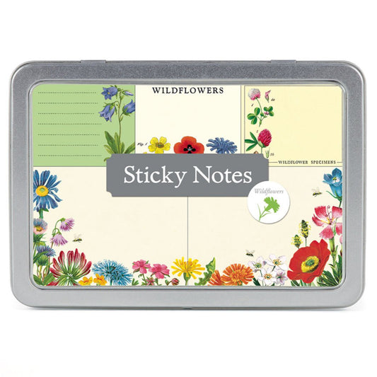 Boxed Set of Assorted Wildflowers Sticky Notes - Marmalade Mercantile