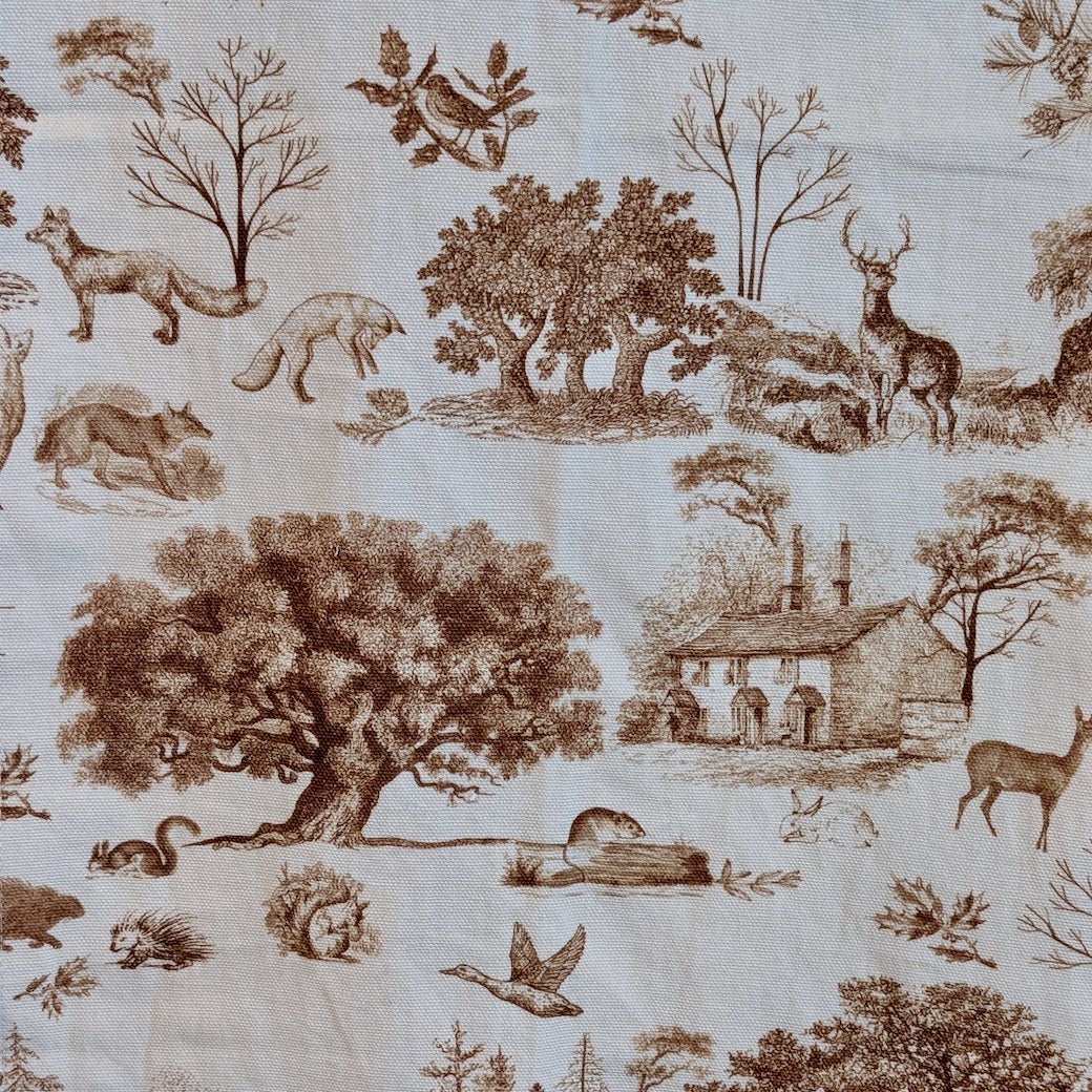 Brown Toile Cabin Kitchen Towel - Marmalade Mercantile