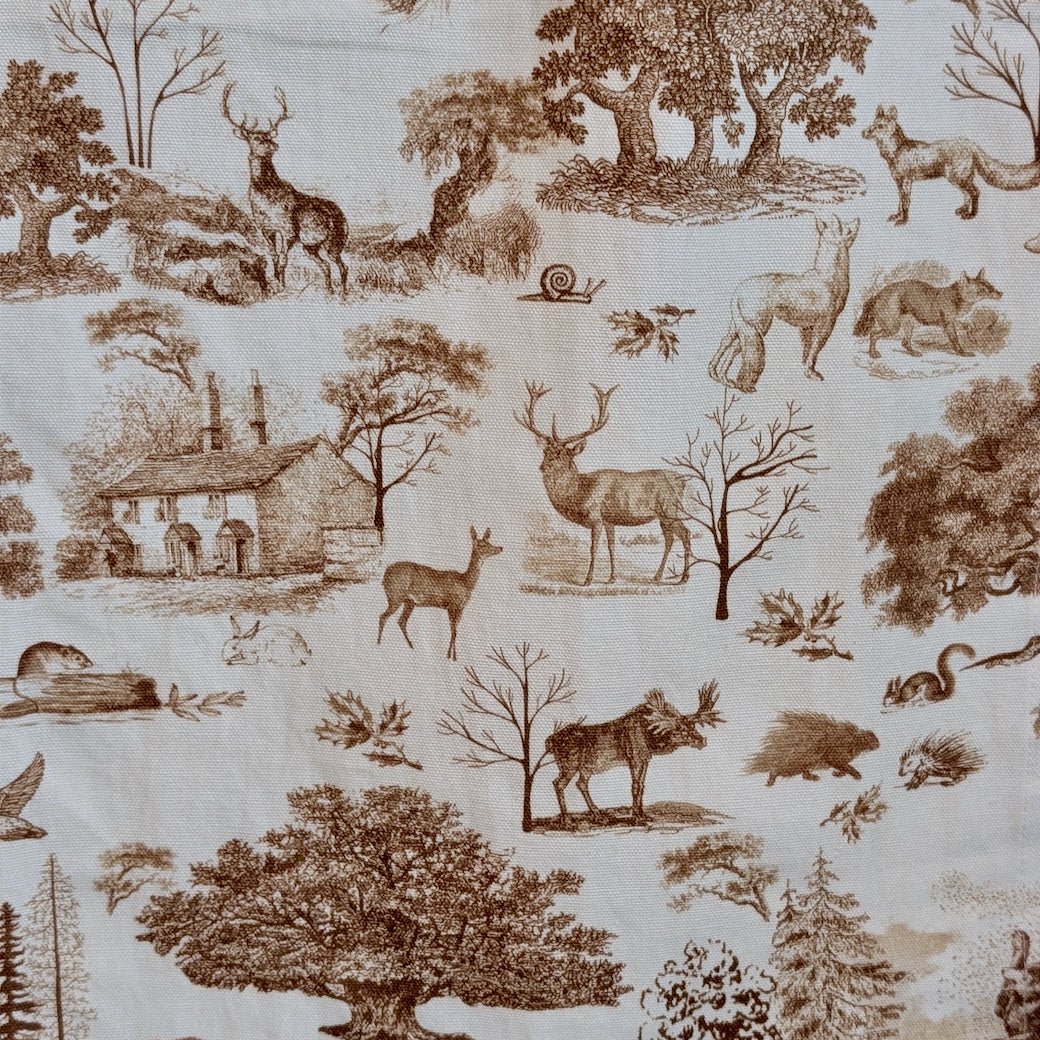 Brown Toile Cabin Kitchen Towel - Marmalade Mercantile