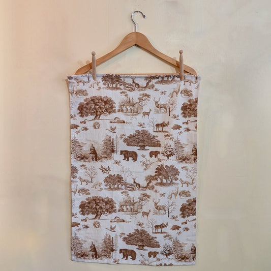 Brown Toile Cabin Kitchen Towel - Marmalade Mercantile