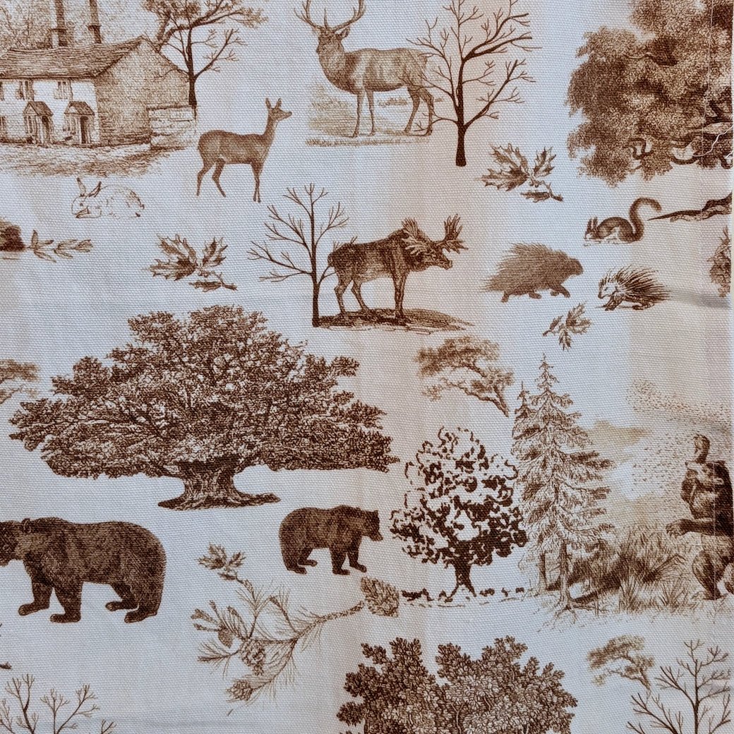 Brown Toile Cabin Kitchen Towel - Marmalade Mercantile