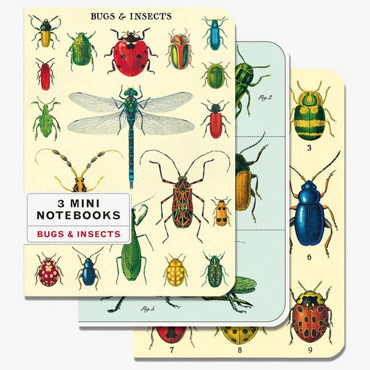 Bugs & Insects Mini Pocket Notebooks Set of 3 - Marmalade Mercantile