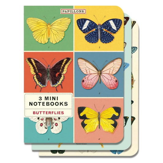 Butterflies Mini Pocket Notebooks Set of 3 - Marmalade Mercantile