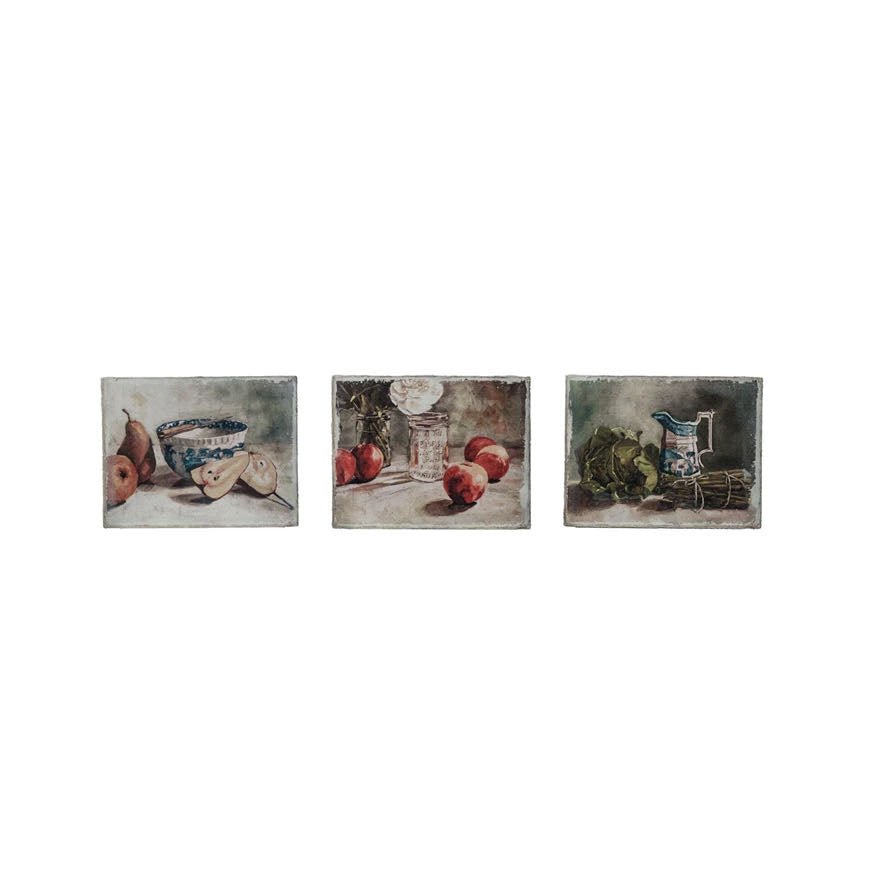 Canvas Wall Décor Kitchen Still Life Prints CHOICE of Three Styles - Marmalade Mercantile