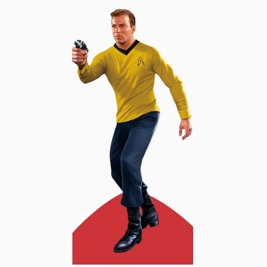 Captain James T. Kirk Die Cut Star Trek Greeting Card w Stickers - Marmalade Mercantile