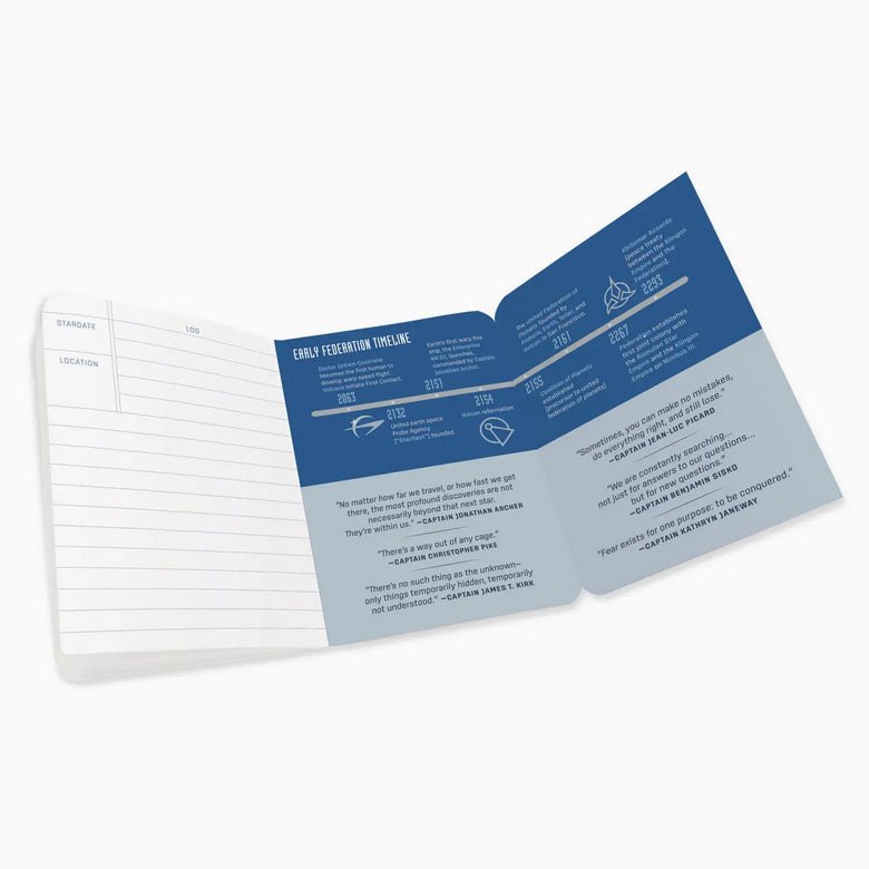 Captain's Log United Federation of Planets Notebook 5x7" - Marmalade Mercantile