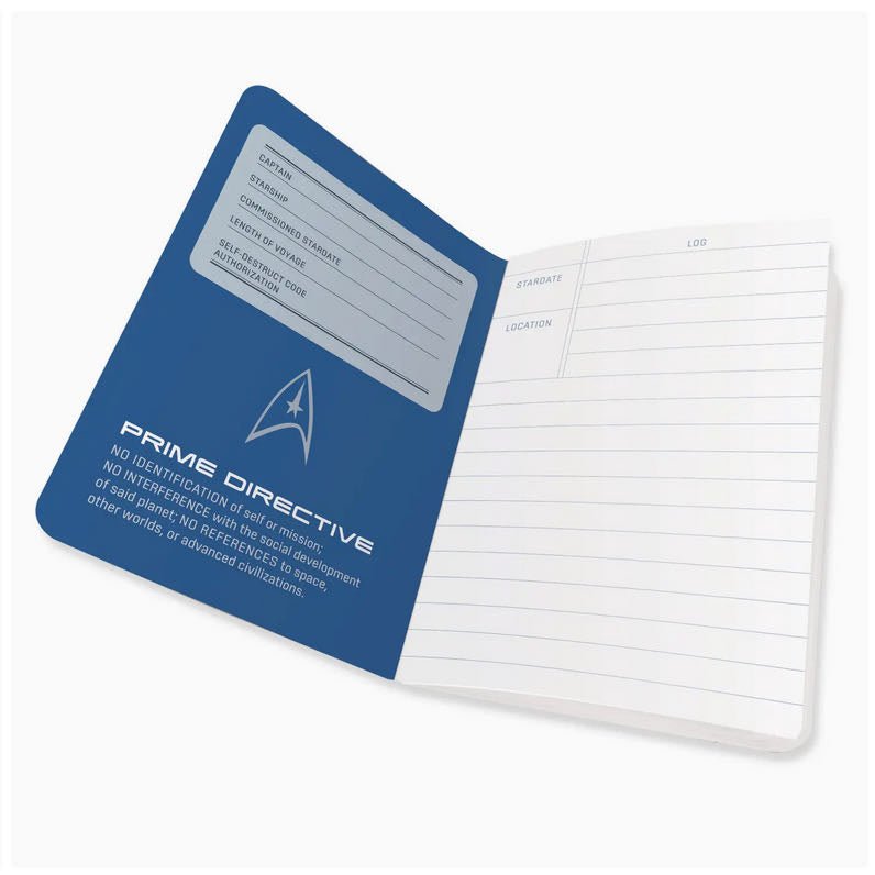 Captain's Log United Federation of Planets Pocket Sized Mini Notebook - Marmalade Mercantile
