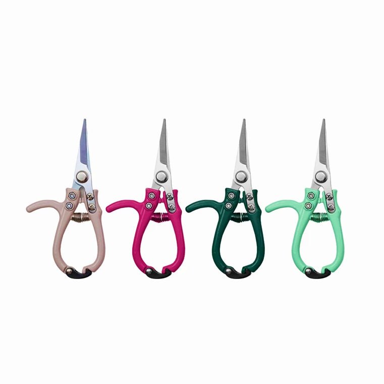 Carbon Steel Garden Pruning Shears with Enameled Handle, CHOICE of Four Colors - Marmalade Mercantile