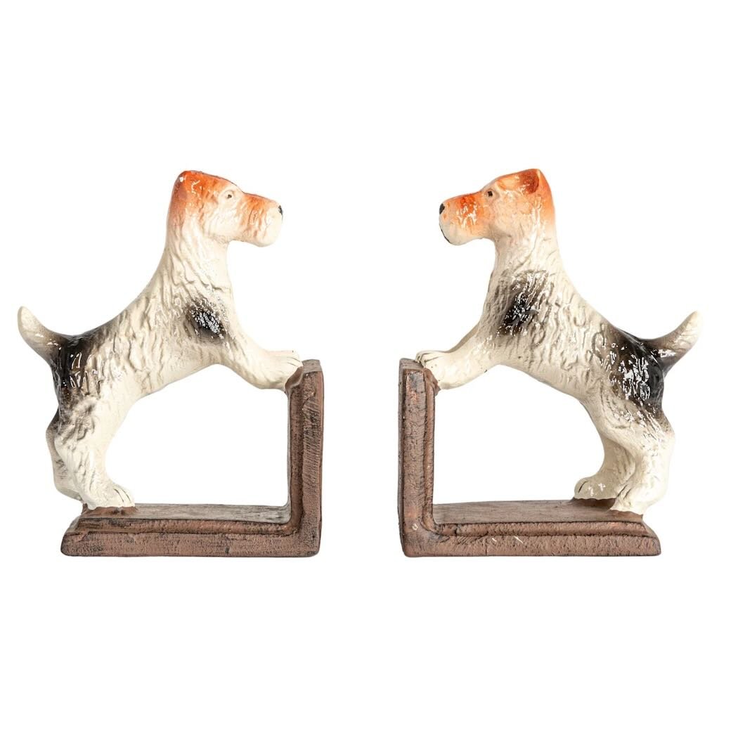 Cast Iron Jack Russell Terrier Bookends - Marmalade Mercantile