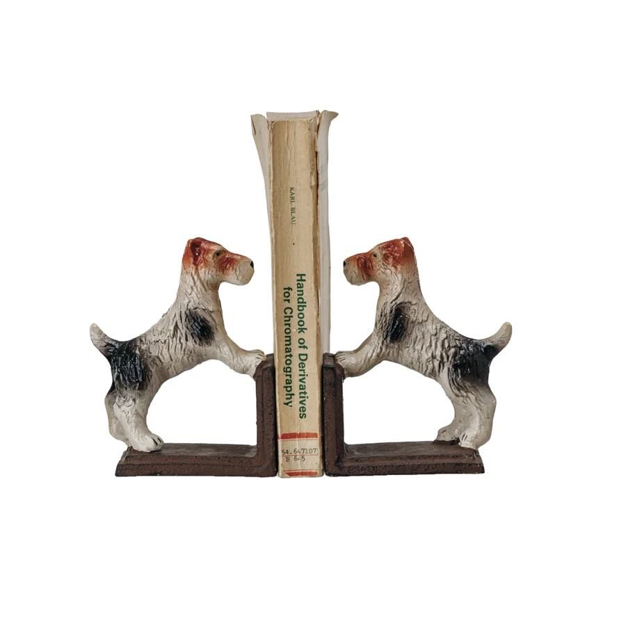 Cast Iron Jack Russell Terrier Bookends - Marmalade Mercantile