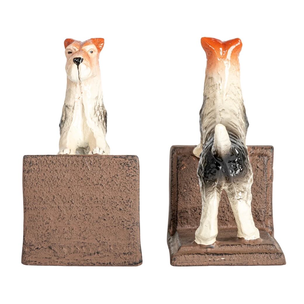 Cast Iron Jack Russell Terrier Bookends - Marmalade Mercantile