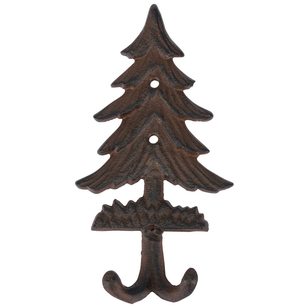 Cast Iron Pine Tree Double Wall Hook - Marmalade Mercantile