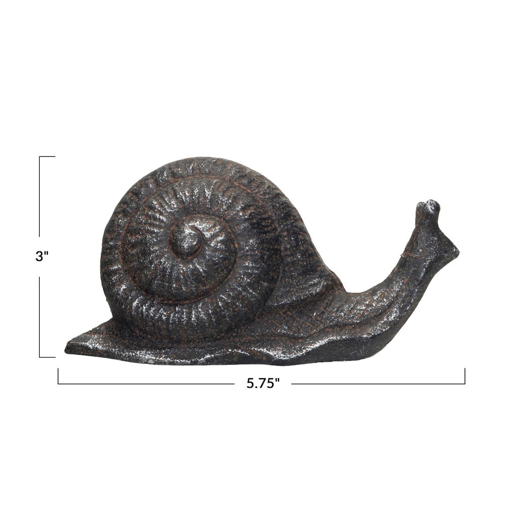 Cast Iron Snail Figure - Marmalade Mercantile