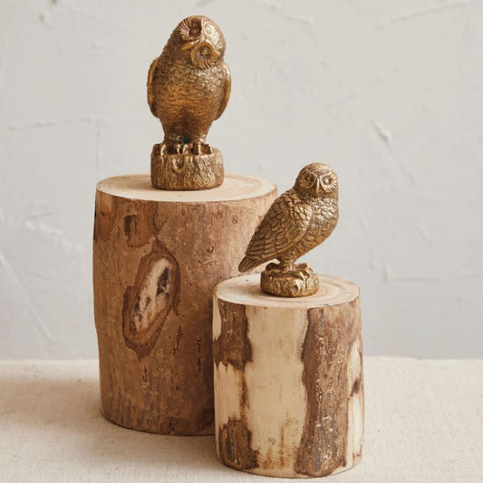 Cast Resin Owl Figure CHOICE of Size - Marmalade Mercantile