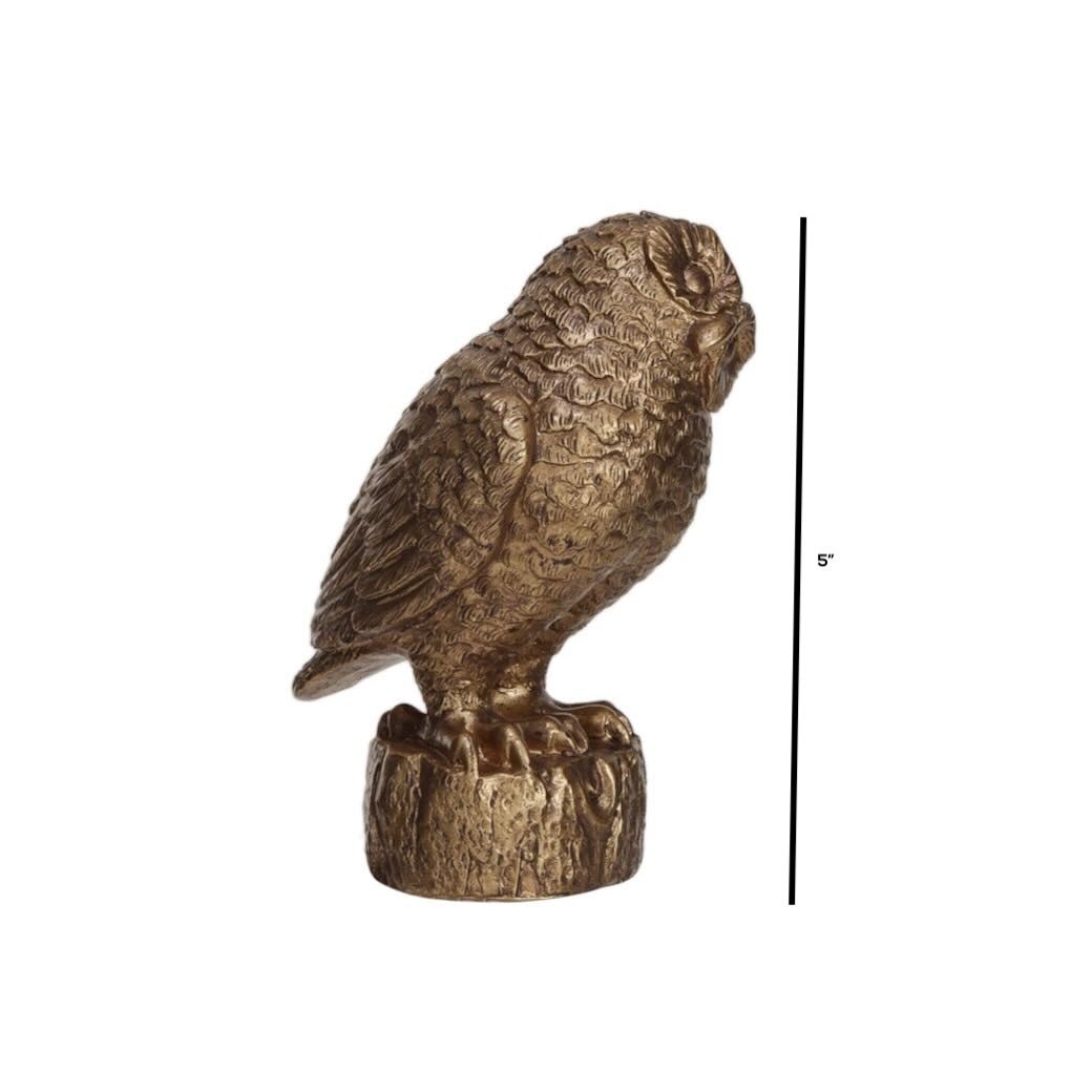 Cast Resin Owl Figure CHOICE of Size - Marmalade Mercantile