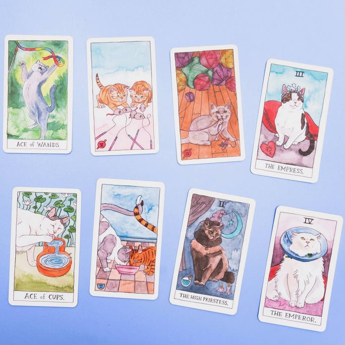 Cat Tarot Cards - 78 Card Deck Illustrated by Megan Kott - Marmalade Mercantile