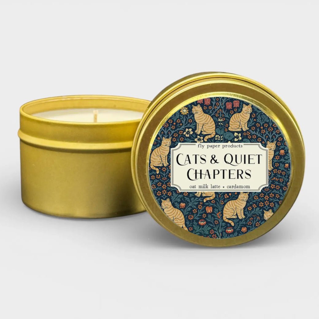 Cats & Quiet Chapters Cozy Candle for Book & Cat Lovers - Marmalade Mercantile