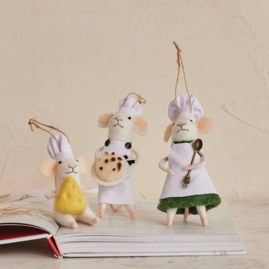 Chef Mouse Ornaments CHOICE of Style - Marmalade Mercantile