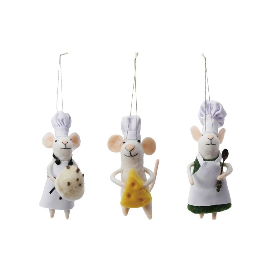 Chef Mouse Ornaments CHOICE of Style - Marmalade Mercantile