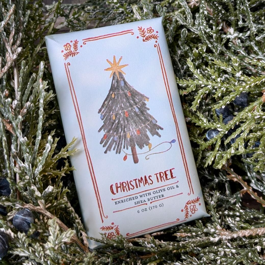 Christmas Tree Pine Scented Shea Butter & Olive Oil Soap - Marmalade Mercantile