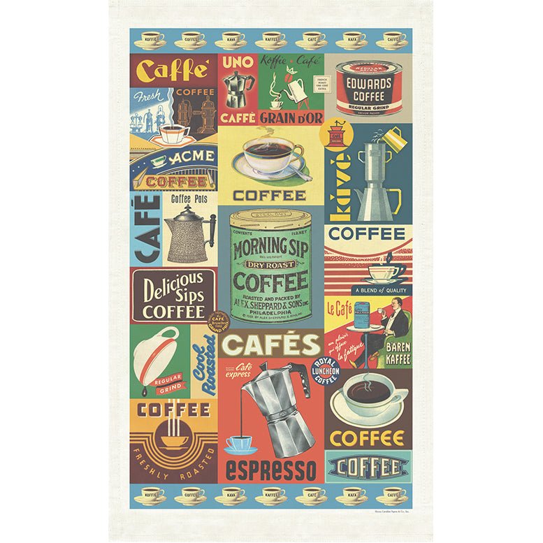 Coffee Time 100% Cotton Tea Towel - Marmalade Mercantile