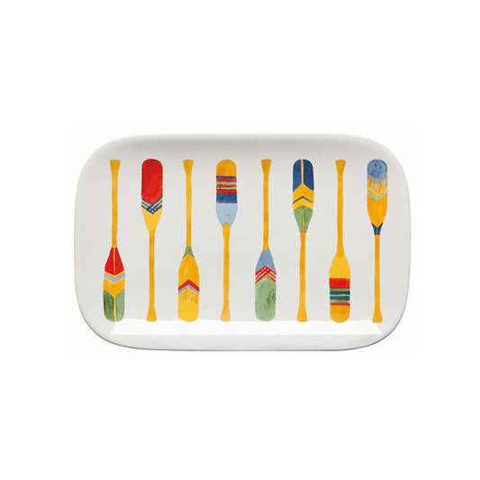 Colorful Summer Canoe Paddles Trinket Dish or Appetizer Tray - Marmalade Mercantile