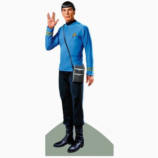 Commander Spock USS Enterprise Die Cut Star Trek Greeting Card w Stickers - Marmalade Mercantile