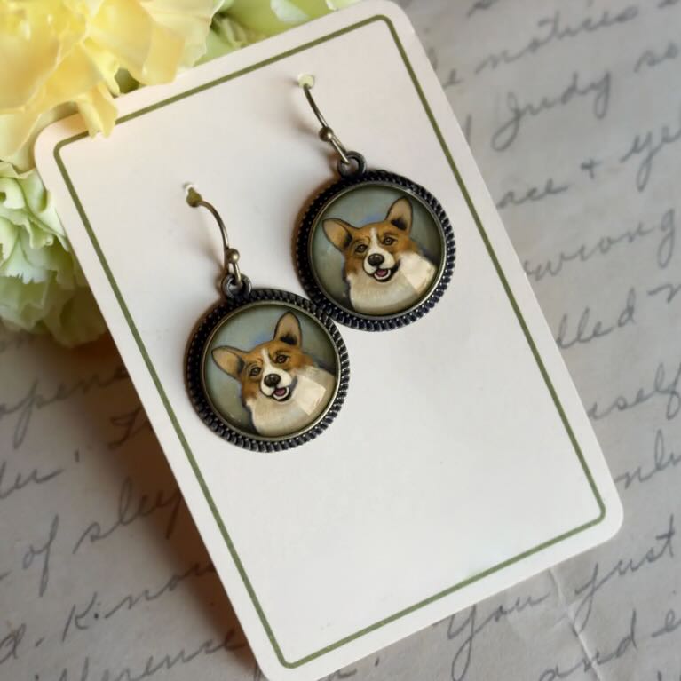 Corgi Dog Pierced Earrings - Marmalade Mercantile