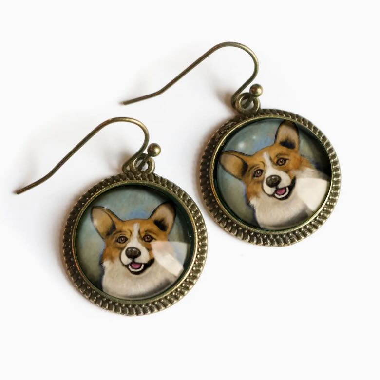 Corgi Dog Pierced Earrings - Marmalade Mercantile