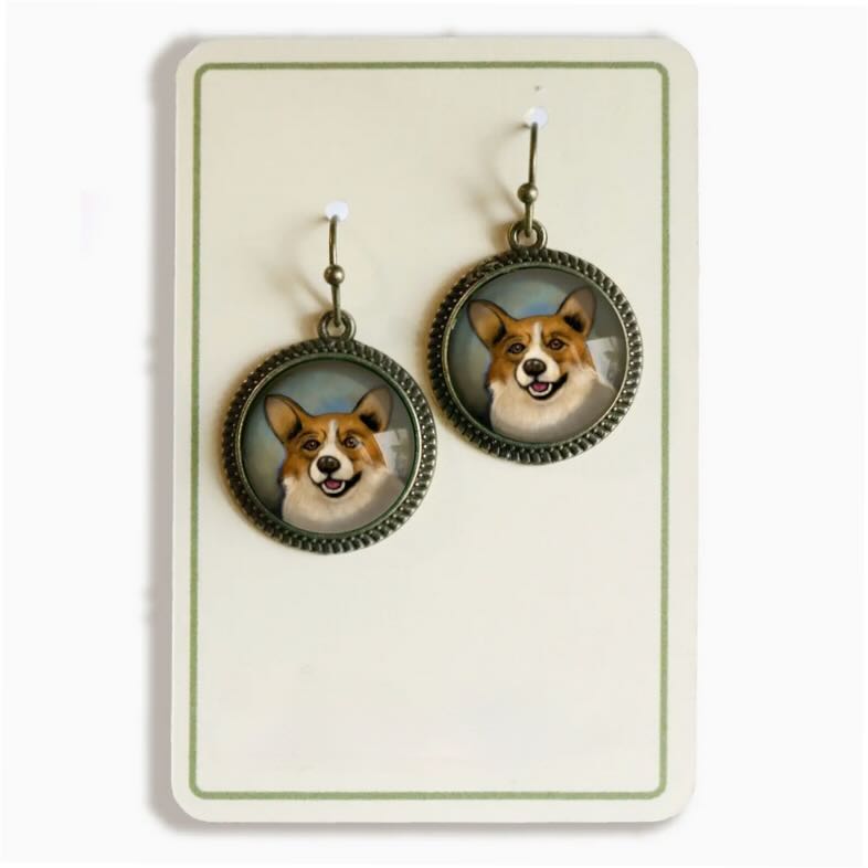 Corgi Dog Pierced Earrings - Marmalade Mercantile