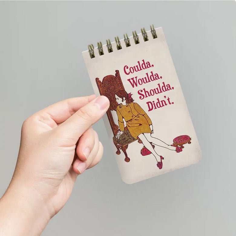Coulda. Shoulda. Woulda. Didn’t Mini Spiral Note Pad - Marmalade Mercantile